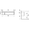 Тумба с раковиной LAUFEN IL BAGNO ALESSI ONE цвет орех 2436.0.097.630.1+1497.1